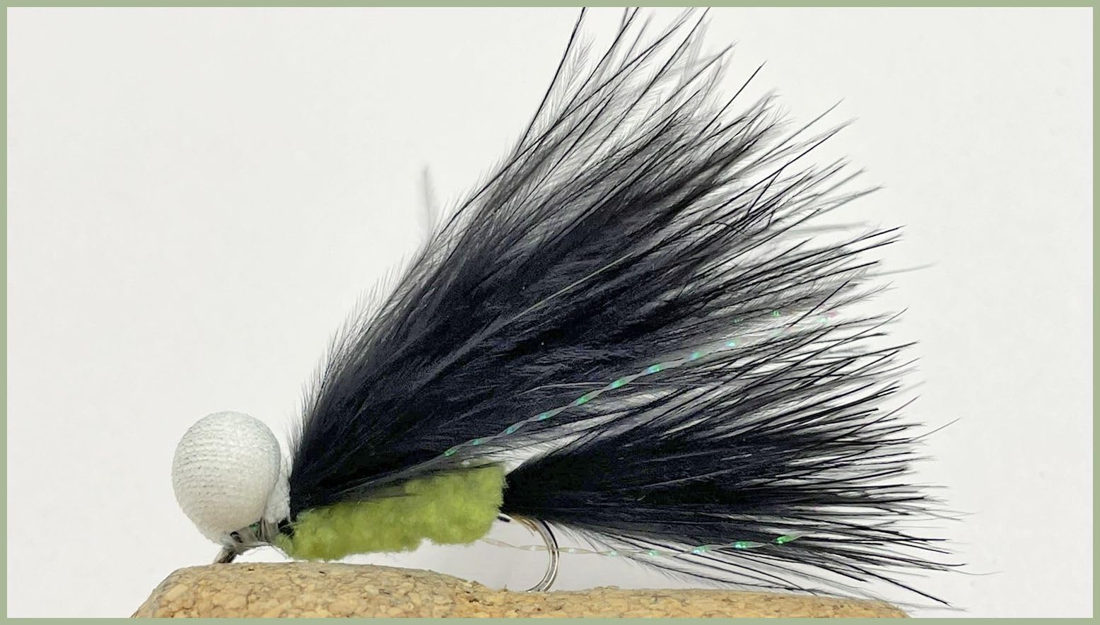 Barbless Black Booby Cats Whiskers Trout Flies, Top Lures, Size 10 Booby Flies, still water favourites, great movement (6) (12)