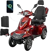 LeadPrime EasyGo-001 1000W Heavy Duty All-Terrain Mobility Scooter for Seniors - 500lbs Capacity, 25-32 Miles, 15 MPH