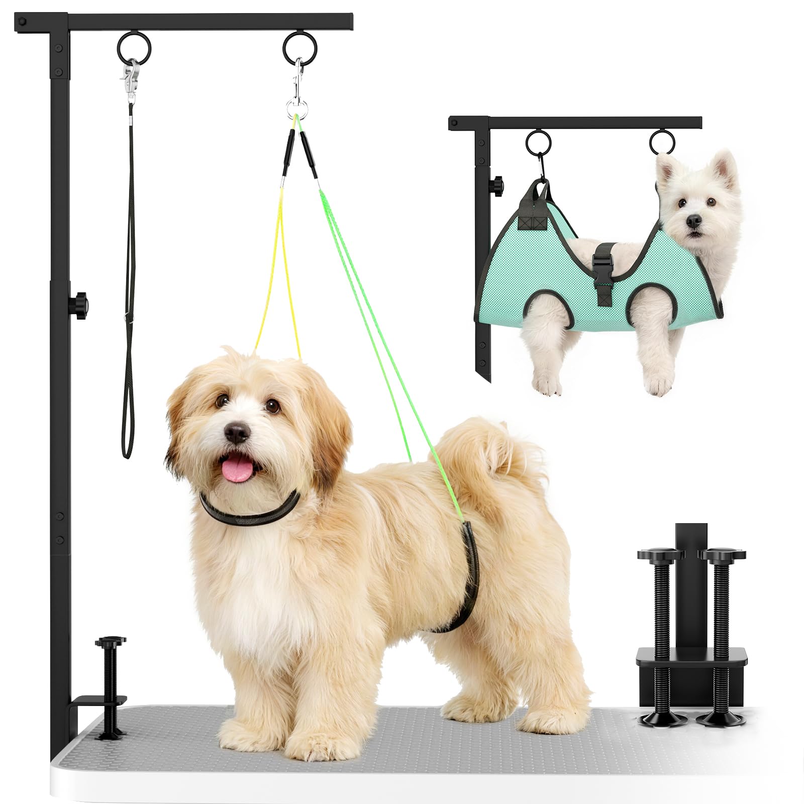 MHACVVO Dog Grooming Table Arm with Hammock