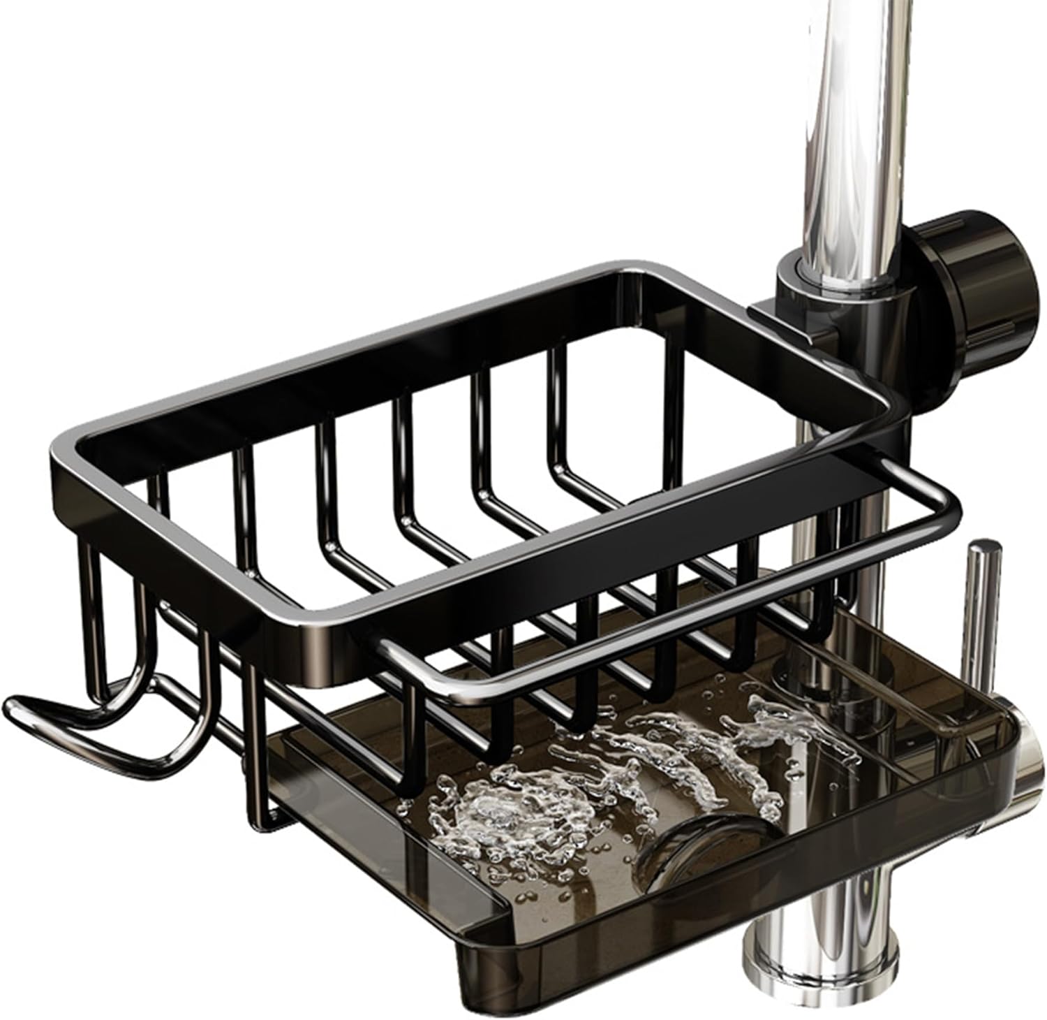 Amazon.com - Kitchen Sink Faucet Organizer, Sponge Holder Over Faucet ...
