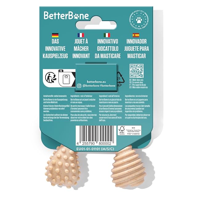 Foto 8 de 8 de BetterBone - Juguete para Perros para Masticar Mini Soft Classic