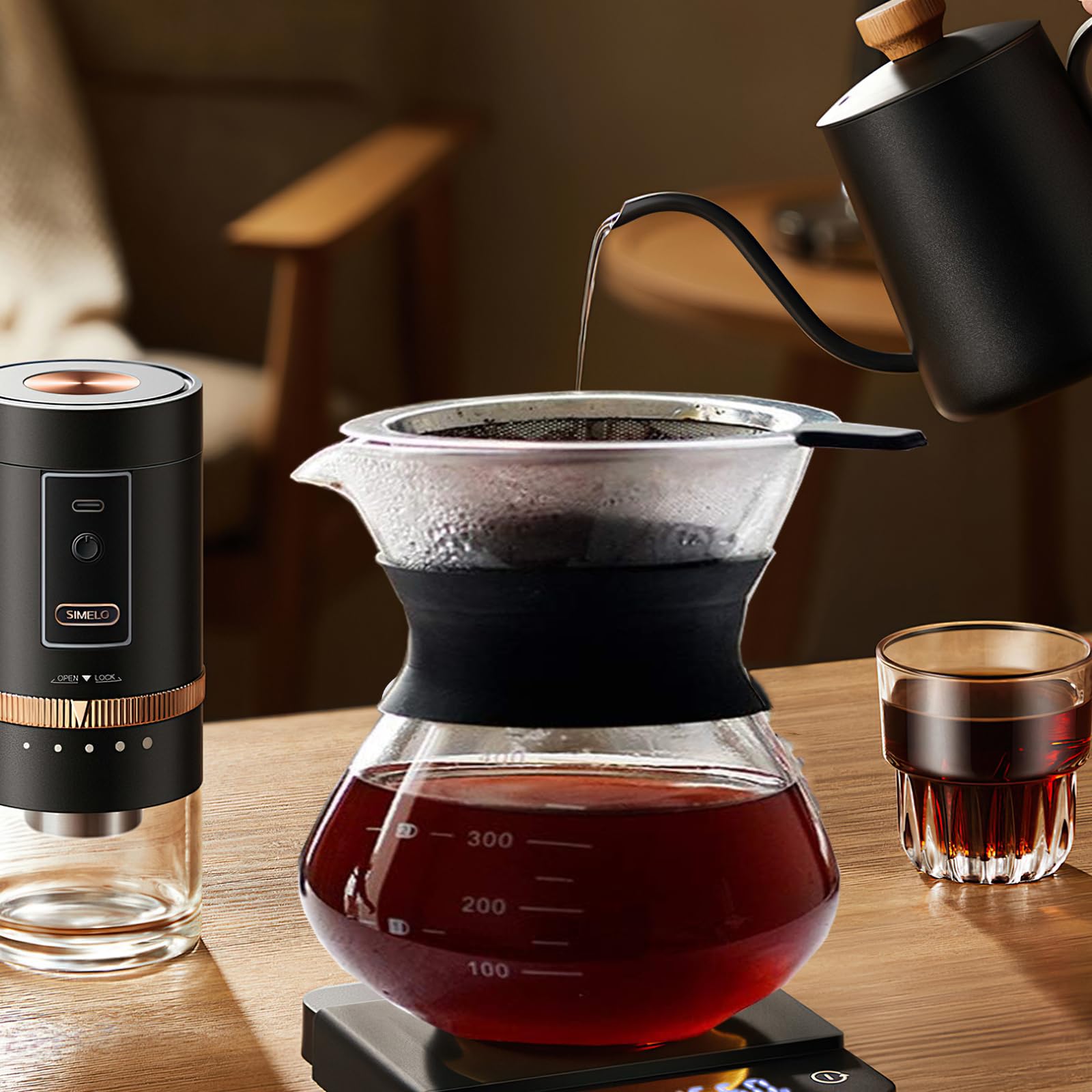 Kasanni Filtre à Café Réutilisable En Acier Inoxydable – Double Couche, Sans Papier, Idéal Pour Café Artisanal Et Pour Over