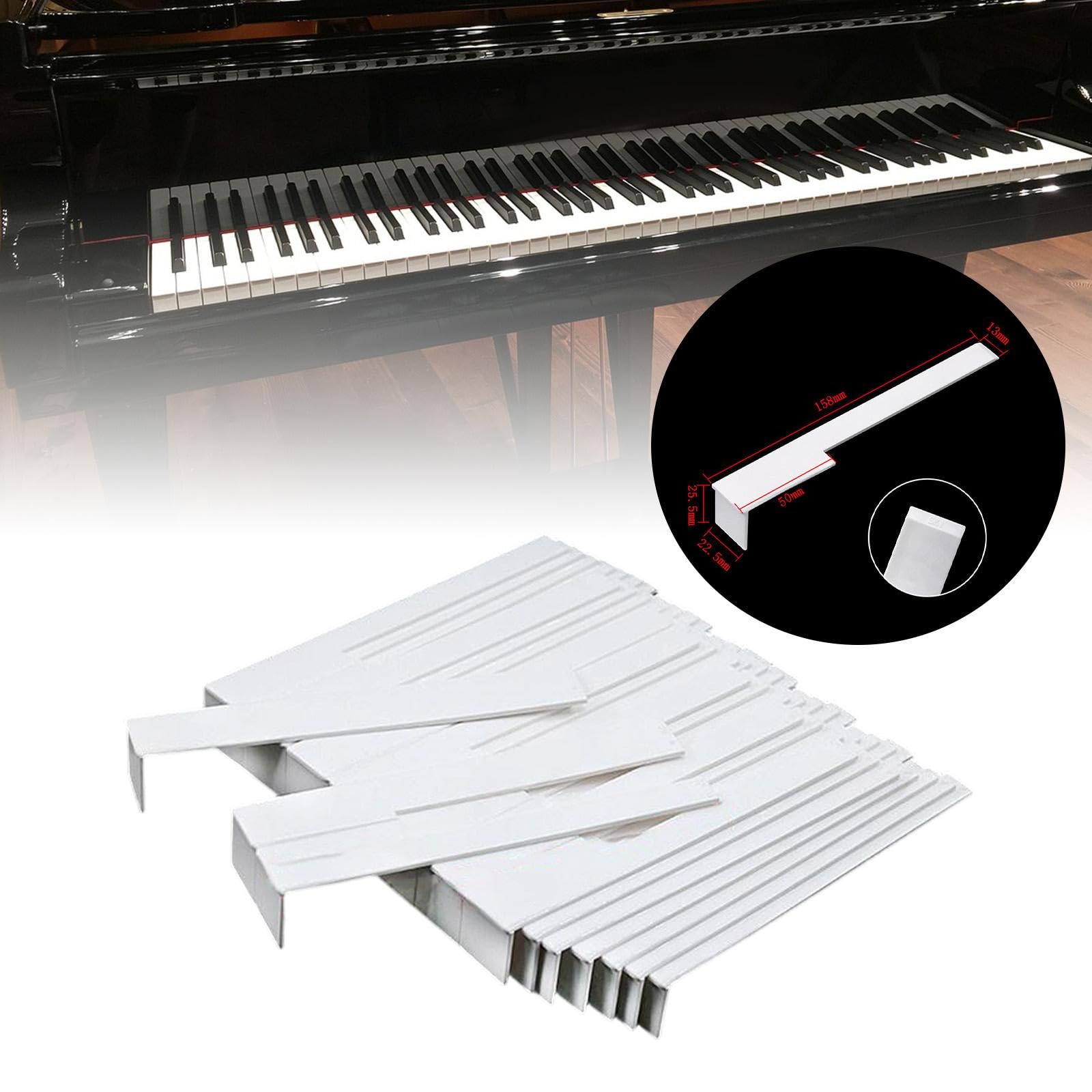 Copritasti per Pianoforte – Riparazione Pratica Dei Tasti Del Pianoforte – Accessori per La Riparazione di Tastiere