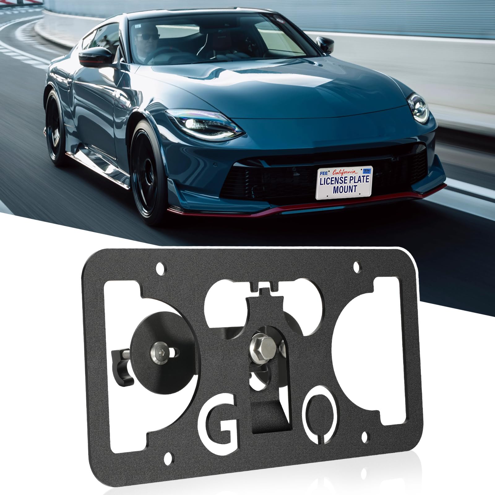 Amazon.com: No Drill Front Bumper License Plate Mount Compatible