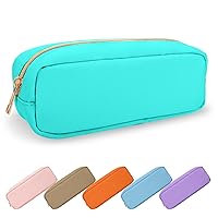 Vista 54 de Estuche pequeño para lápices y maquillaje para bolso, lindo estuche de lápices, bolsa de pinceles de maquillaje de nylon con cremallera, estuche