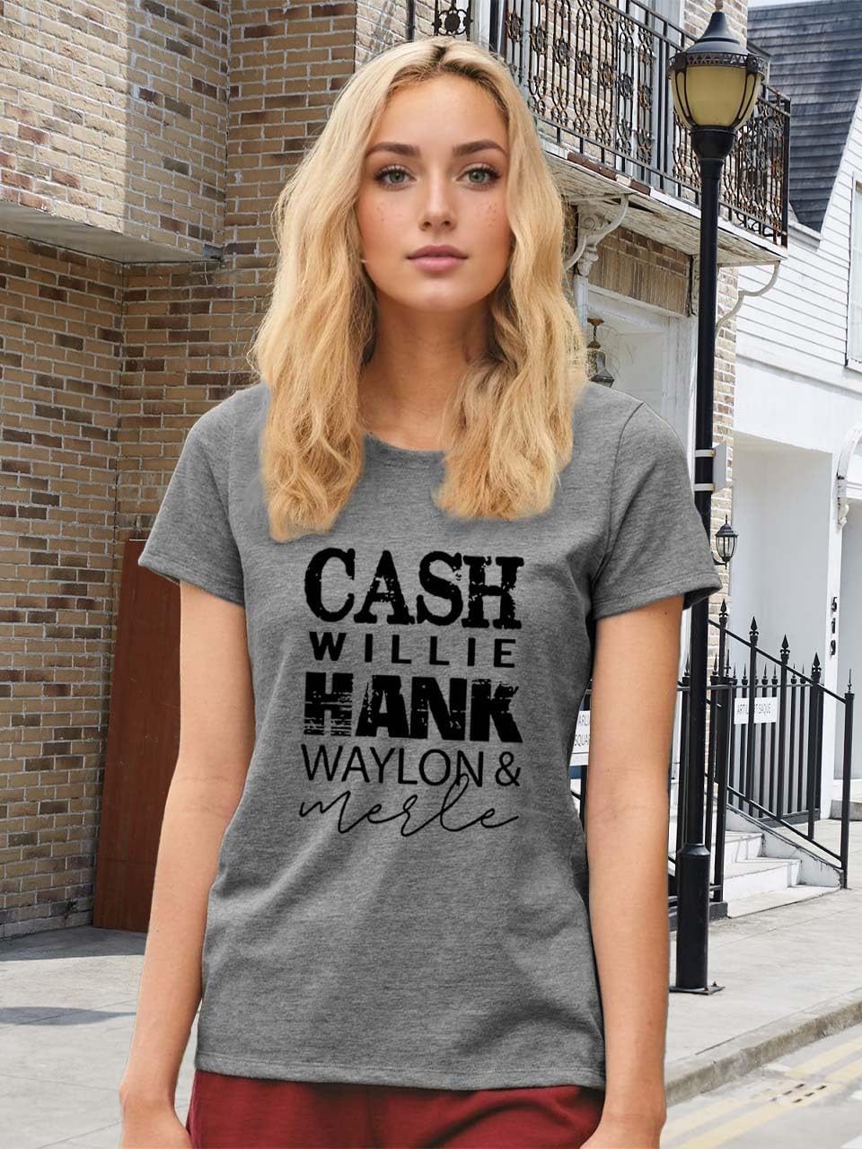 Women Rock Band T Shirt Vintage Country Music Shirt Concert Outfit Short Sleeve Tops - Image 3