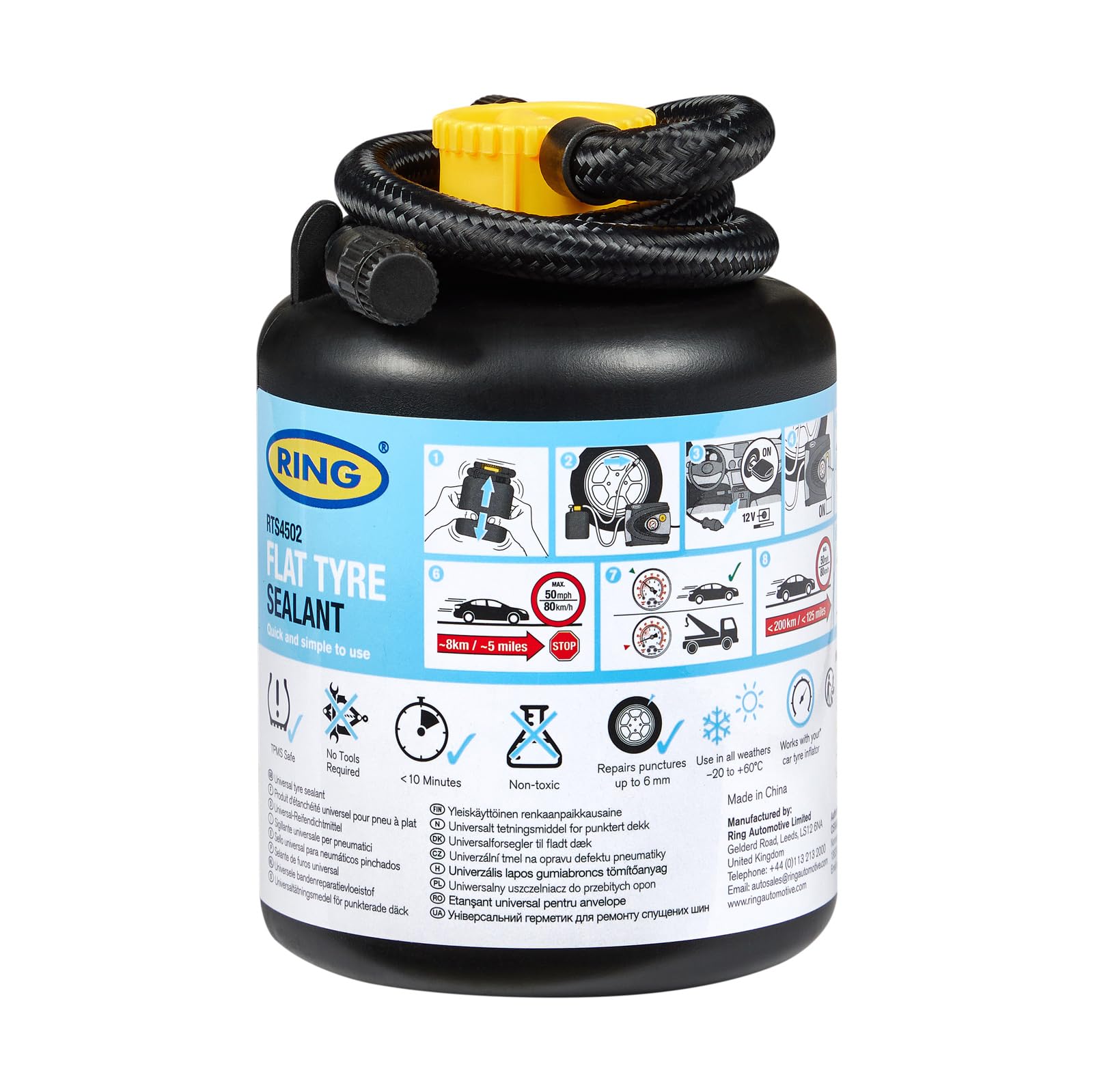 RING Flat Tyre Sealant - Quick & Simply to Use