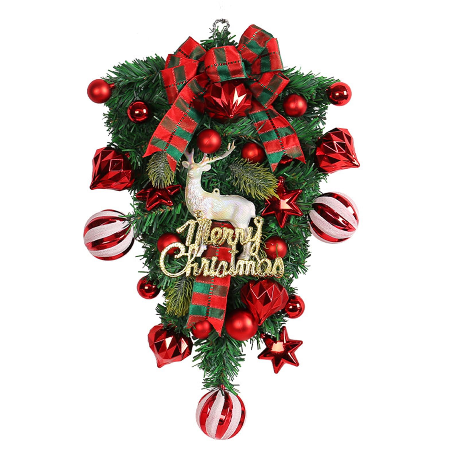 Christmas Inverted Tree Wall Decorations Festive Atmospheres with Exquisite Craftsmanship Decors Miniatures Christmas Tree