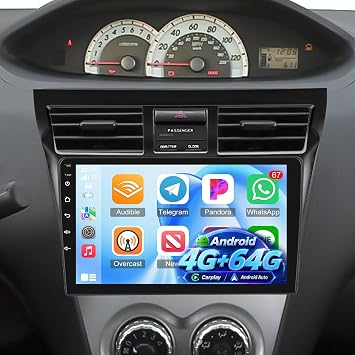 4+64G Radio for Toyota Yaris 2007-2012 Android Carplay Car Stereo