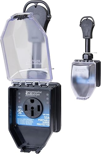 Miniatura 12 de Progressive Industries EMS-PT50X Protector de sobretensiones portátil para RV, negro, 50 amperios