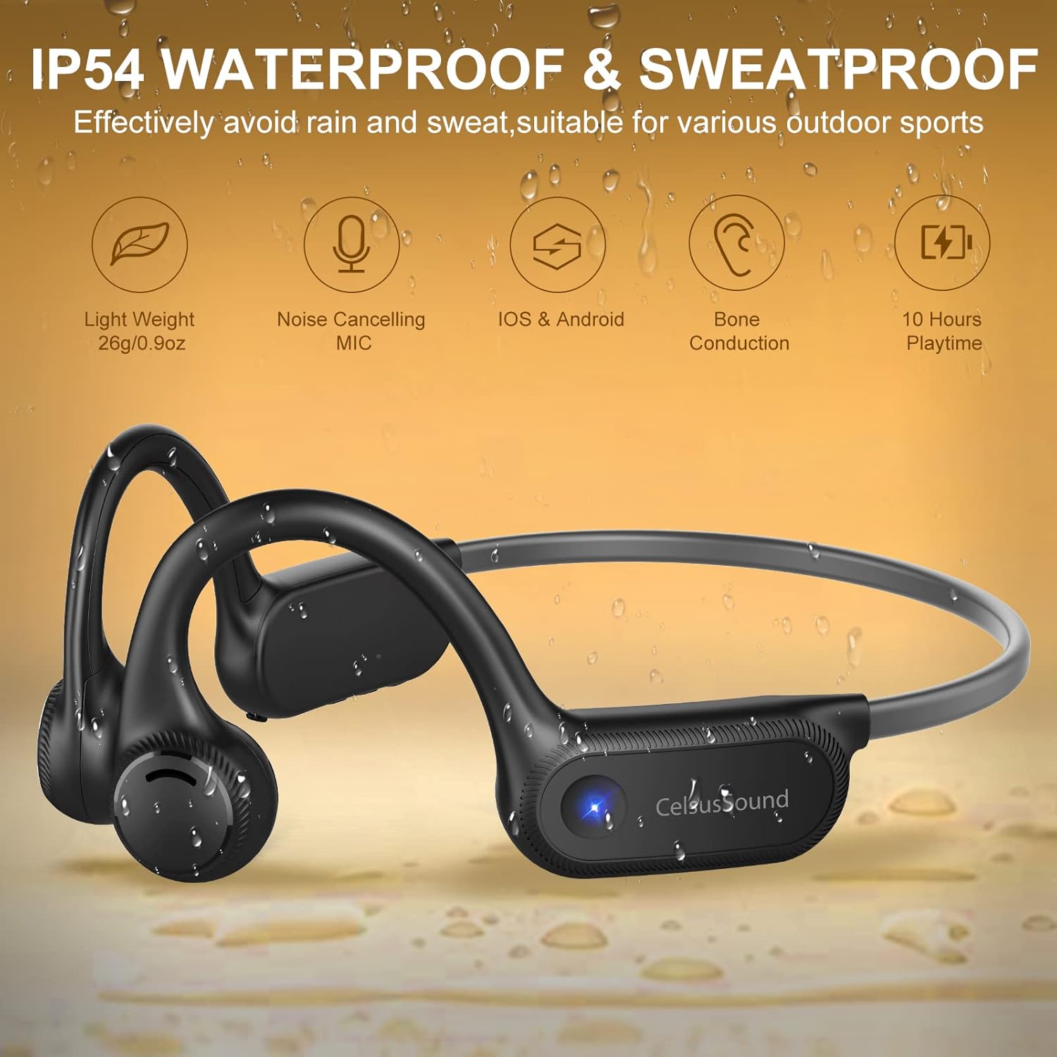 Battery life of CelsusSound S100 headphones