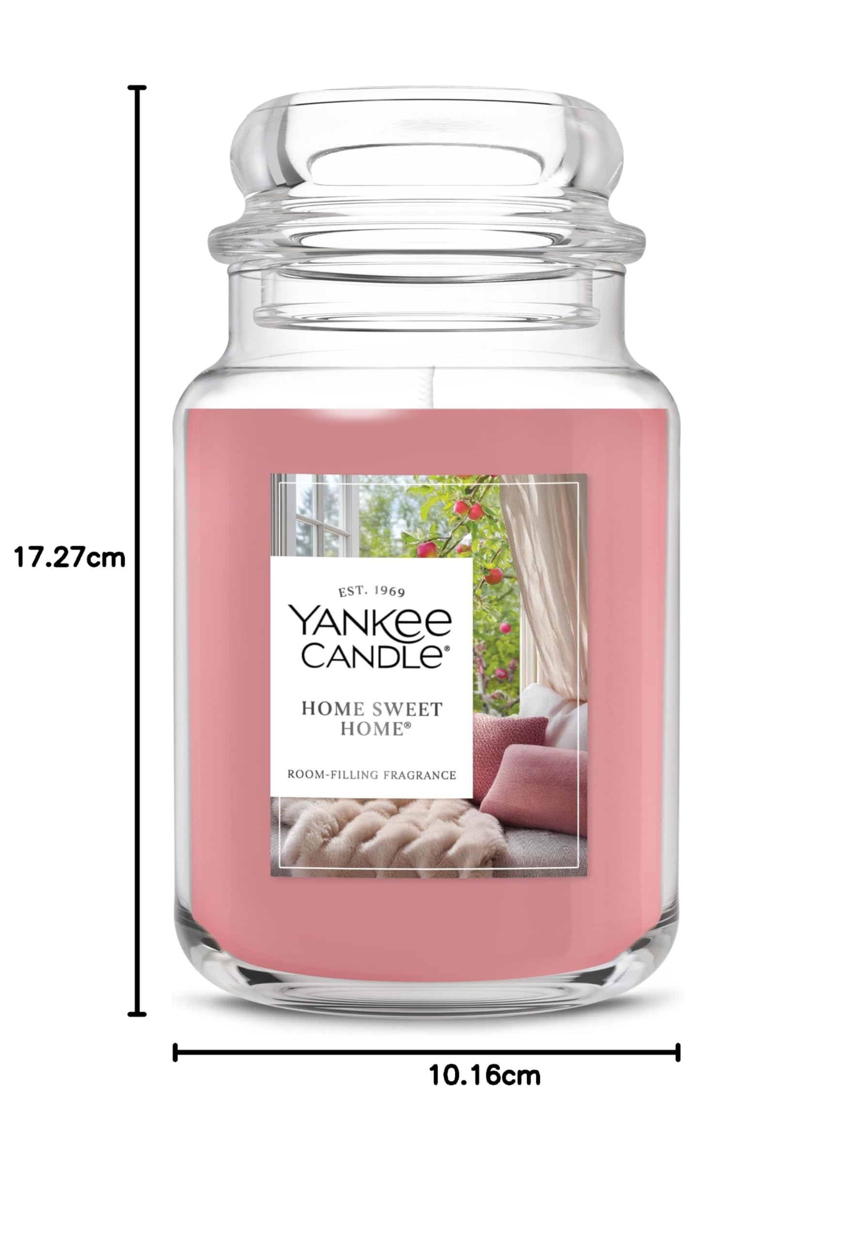 Yankee Candle, Home Sweet Home Herbst-Duftkerze, 625 ml, großes Glas mit bis zu 150 Stunden Brenndauer