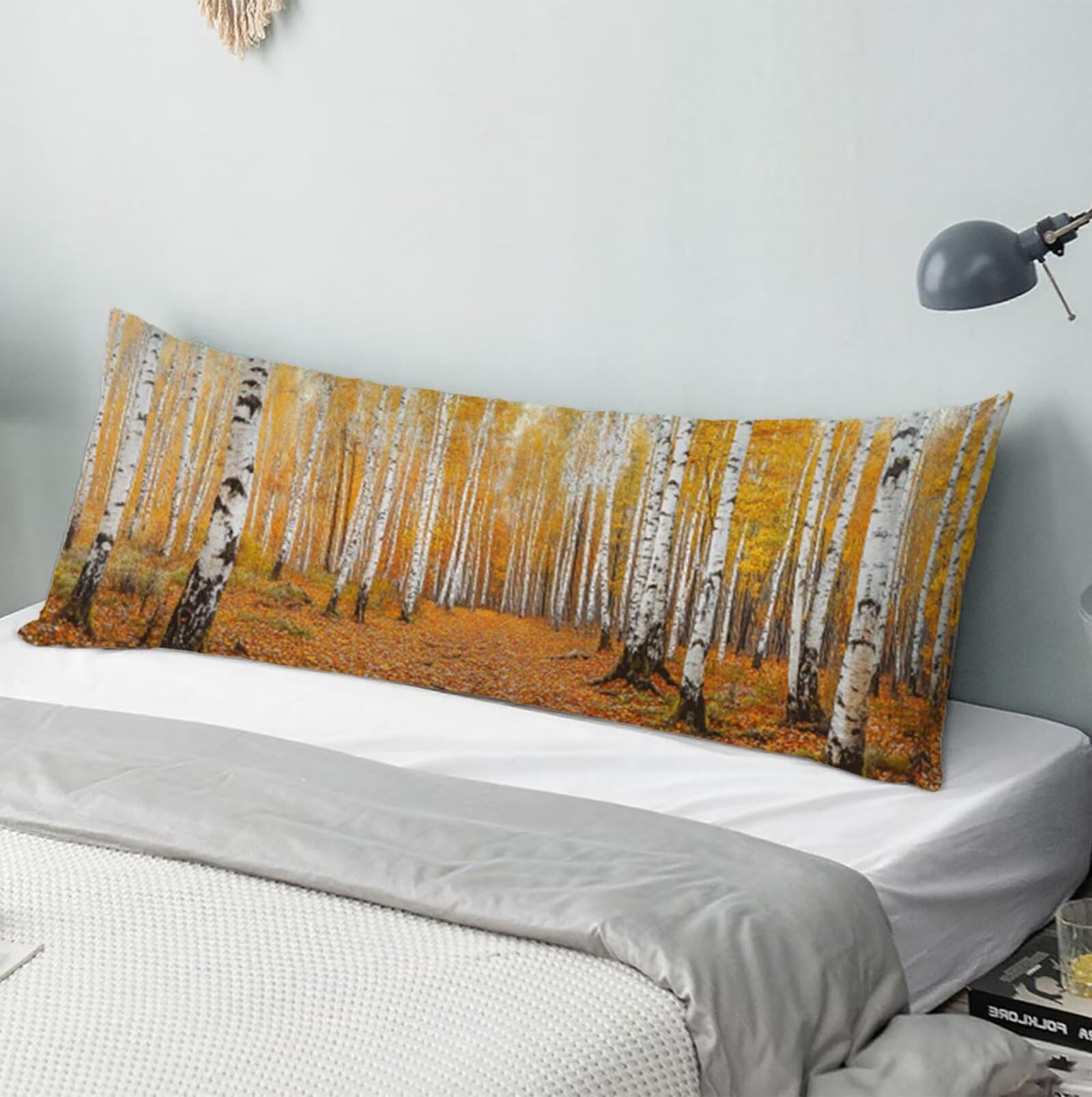 Abstrakcyjna poszewka na poduszkę do spania na boku 60 x 180, poszewka na poduszkę z motywem drzewa 60 x 180 cm, poduszka do spania na boku, lniana poduszka dla kobiet w ciąży, poduszka na sofę
