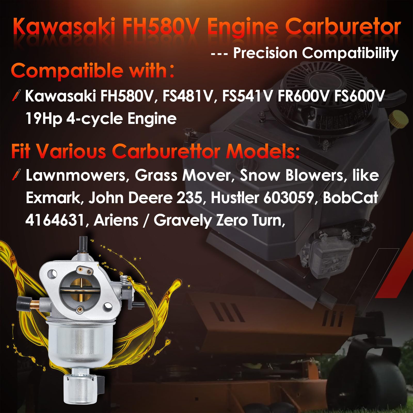Amazon.com: 15004-7060 Carburetor, Compatible With Kawasaki