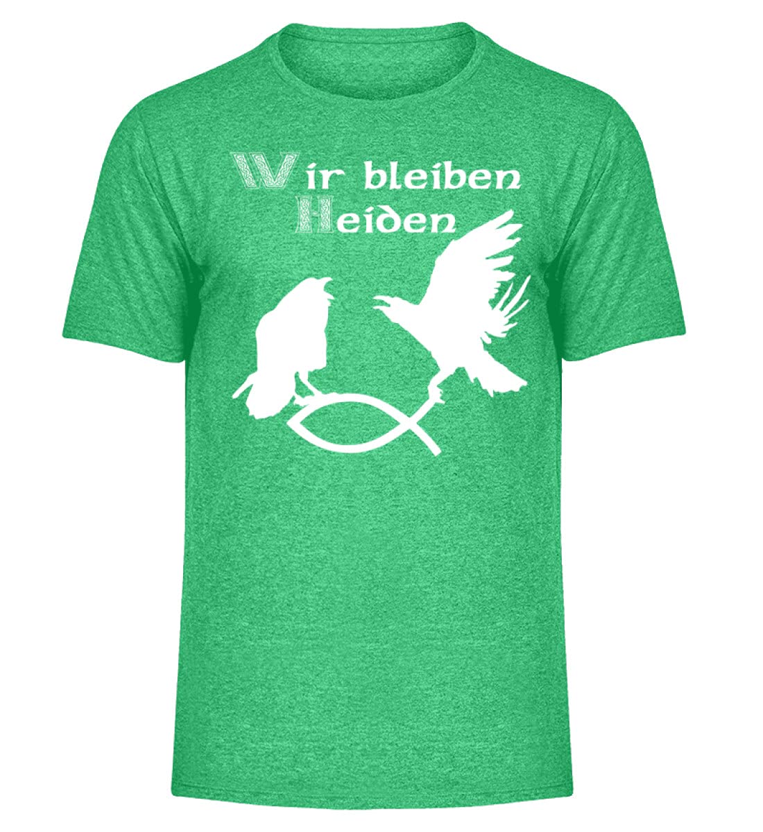 T-shirt vert mélange idéal pour vos sorties de week-end décontractées - 3
