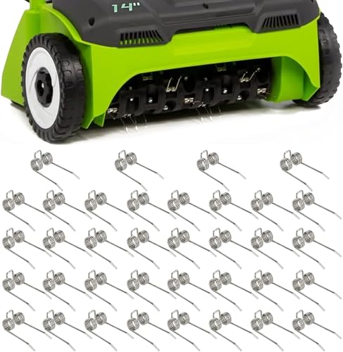 29272 Replacement Dethatcher Tines for Greenworks 10Amp 14" 36PK | Heavy-Duty Steel Scarifier Tines Replace Worn Parts, Compatible With Greenworks 27022 Dethatcher For Efficient Lawn Care