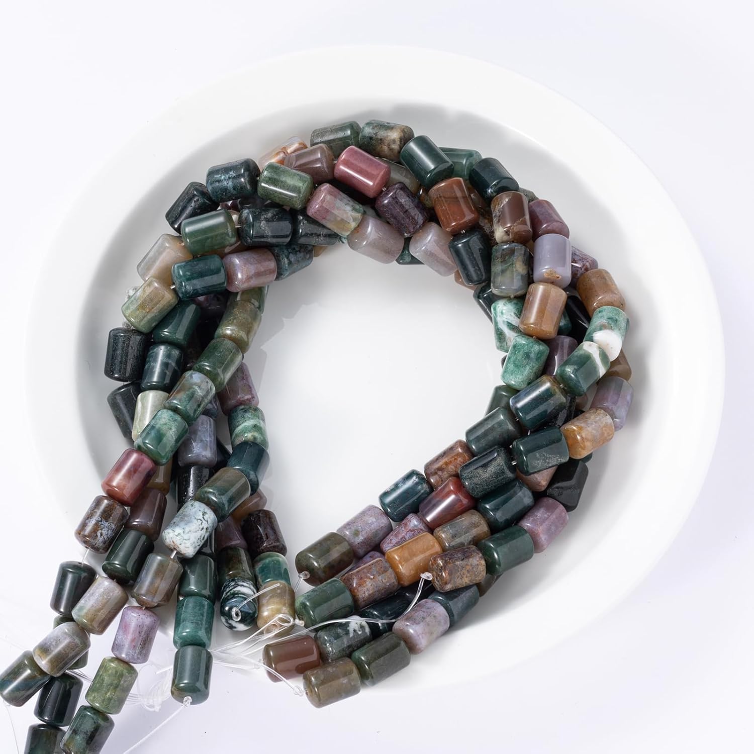 Natural Indian Agate Cylinder Tube Beads 10x14mm 38cm/str Loose Semi Gemstone Stone Beads for Making Bracelets Necklace - Image 7
