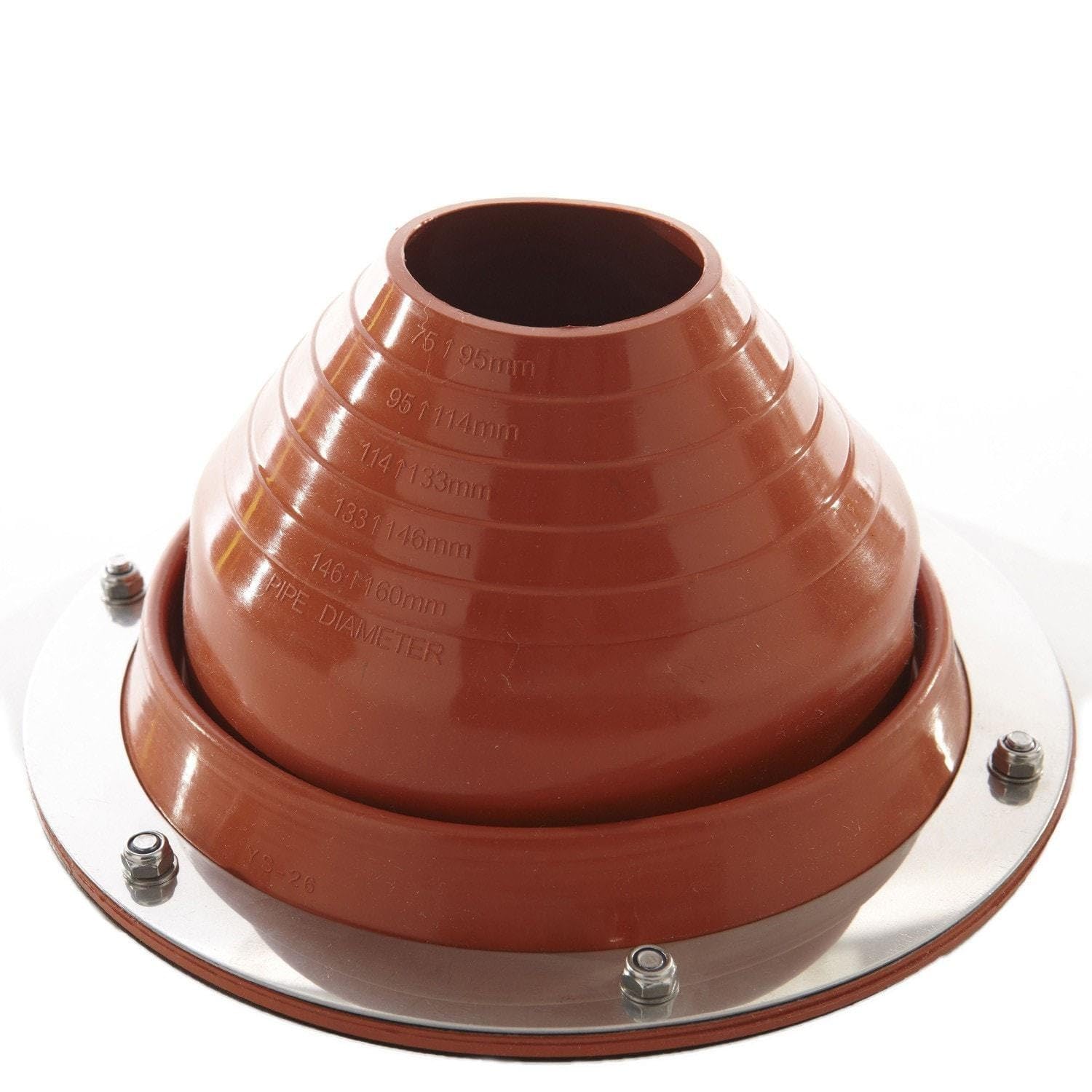 Bell Tent Boutique Large Stove Flue Flashing Kit 75 to 95mm Precut - 95mm to 160mm Optional Cut Lines - Safe Flue Exit for Tents, Yurts, and Outdoor Structures