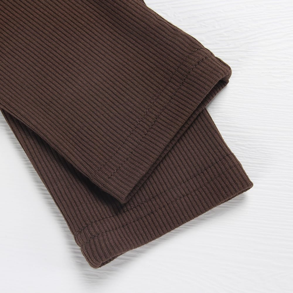 Artfish Women's Casual Basic Ribbed T-Shirts Slim Fitted Boat Neck Long Sleeve Crop Top - Image 4