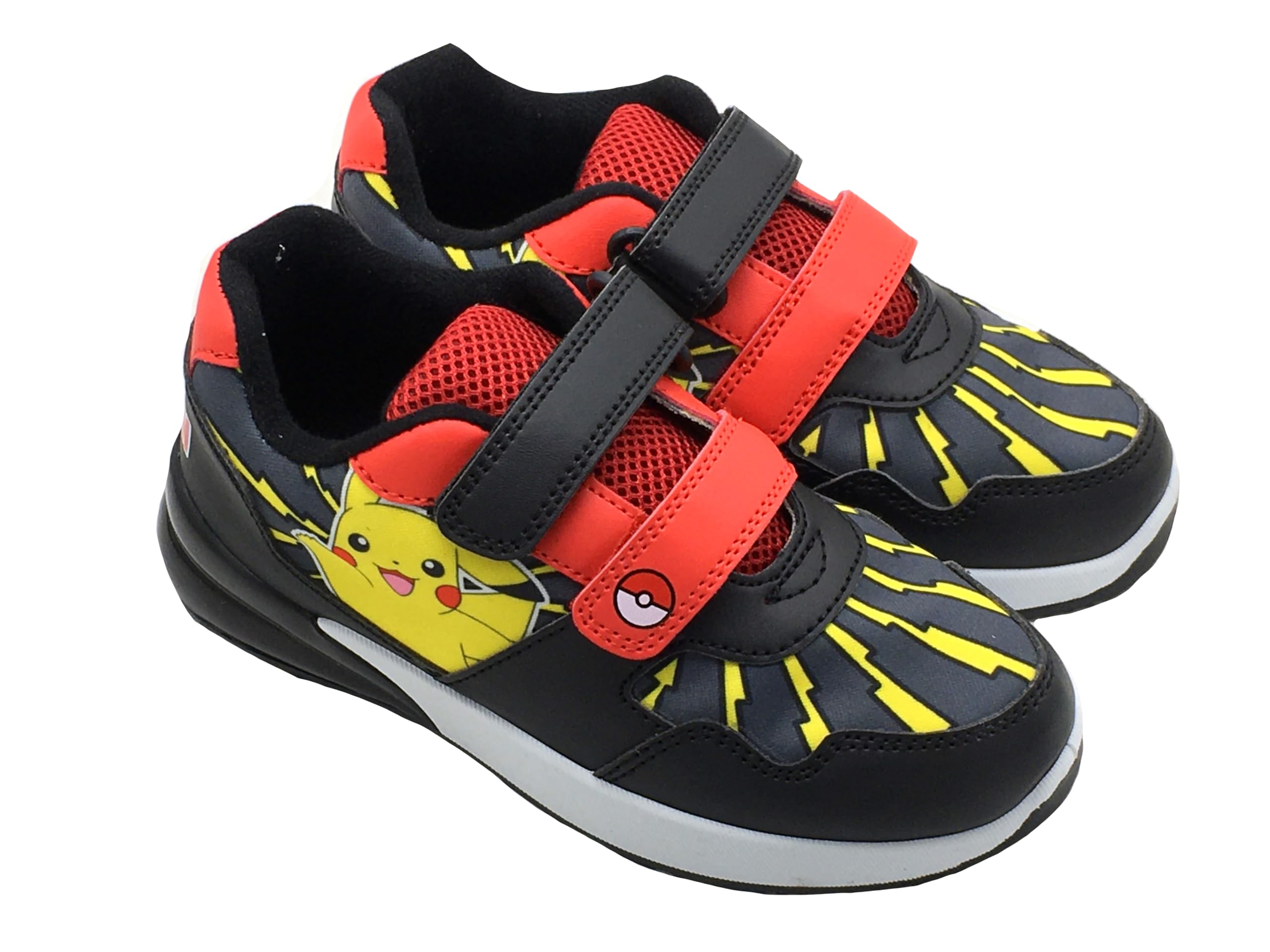 Pokémon Zapatillas niños o niñas con Luces Intermitentes, Negro, Talla 28-36 EU