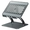 Support Tablette Bureau Pliable Et Réglable En Hauteur Klearlook - Robuste Aluminium Pour IPad Et Tablettes 4 à 13 Pouces - Argent