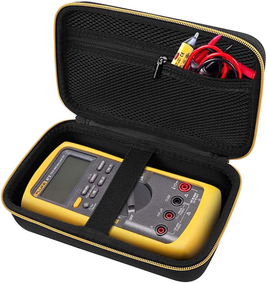 Hard Carrying Case for Fluke 87-V Digital Multimeter, Protective Travel Storage Bag.