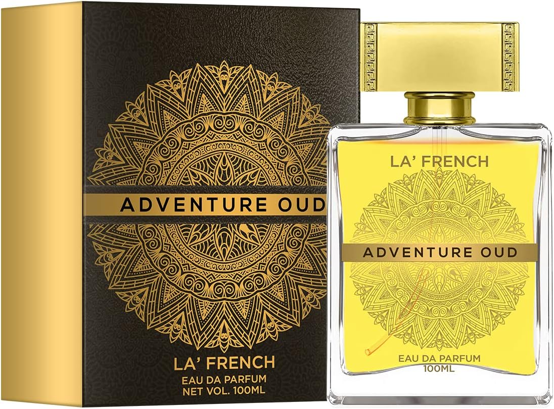La French Oud Perfume 100ml Unisex Perfume for Men & Women, Eau De Parfum, Premium Arabic & French Long-Lasting Fragrance Scent, Best Date Night Fragrance for Men, Best Gift for Men and Women (Adventure)