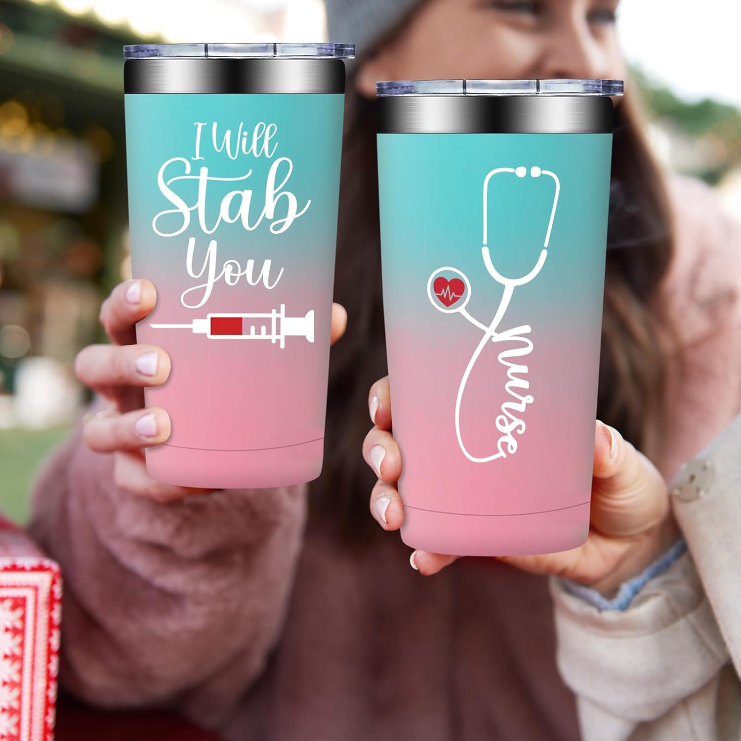 Fufandi Nurse Gifts - Nurse Christmas Gifts - Appreciation Week Birthday Gift for Nurses, Nurse Practitioner, Doctors, Assistant - Tumbler Cup - Image 3