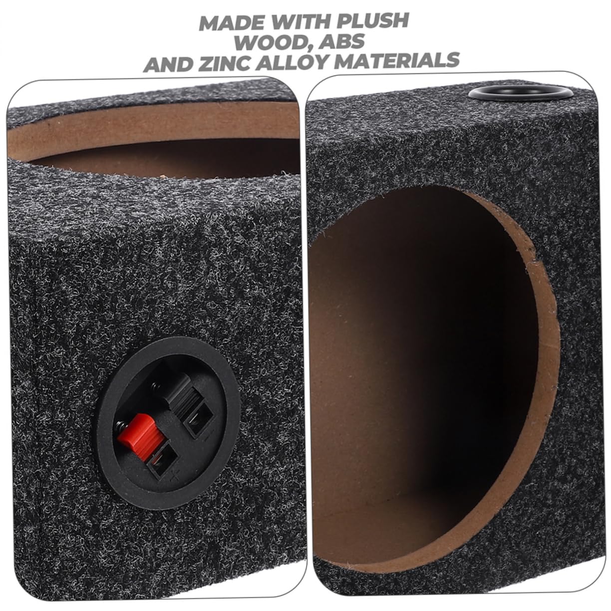 Caja De Subwoofer para Coche 10 Pulgadas, Carcasa Delgada De Madera Resistente para Vehículo, Recinto Sellado para Graves Profundos, Uso Audio Automotriz y Personalización