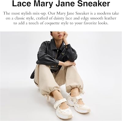 Coach Womens Lace Mary Jane Sneaker