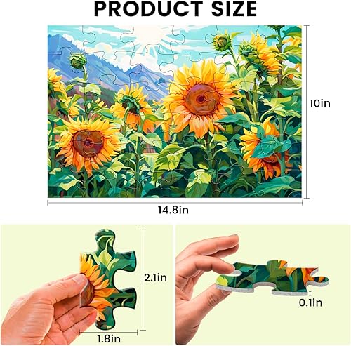 Miniatura 2 de mjyphdm 4 Pack 16 Large Piece Puzzles for Seniors, Dementia Puzzles 16 Large Piece for Elderly, Jigsaw Puzzles for Seniors with Dementia,