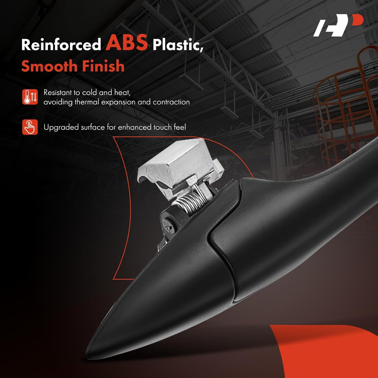 A-Premium Rear Right Passenger Side Exterior Door Handle Compatible with Honda Odyssey 2005-2010, Primed Black, Replace# 72640-SHJ-A01