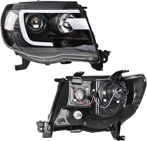 Miniatura 4 de labwork Par de faros delanteros de repuesto para Toyota Tacoma 2005-2011 (lado del pasajero y del conductor)