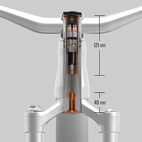 Miniatura 4 de Granite Stash RT - Multiherramienta para bicicleta de trinquete con 9 puntas almacenadas en el interior de la horquilla cónica, soporte de