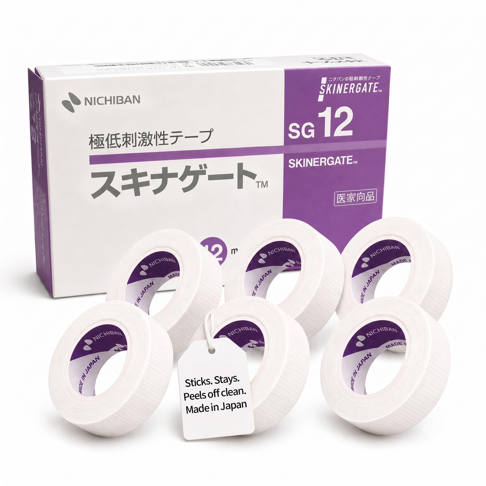JOVISA NICHIBAN 24 Rolls Lash Tape for Eyelash Extensions No Residue