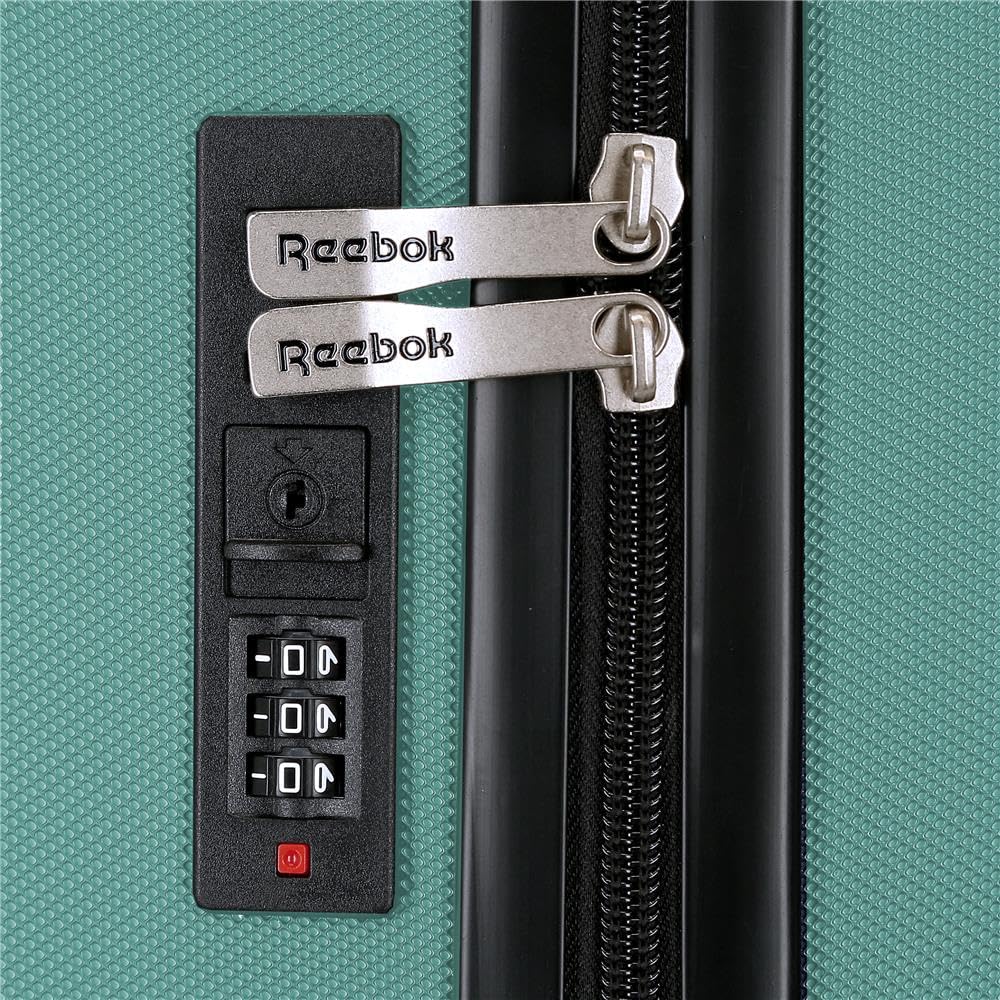 Reebok Valley, Equipaje, Interior con Dos Compartimentos,ABS un Material Resistente y Ligero, 4 Ruedas giratorias Cierre TSA De Joumma Bags
