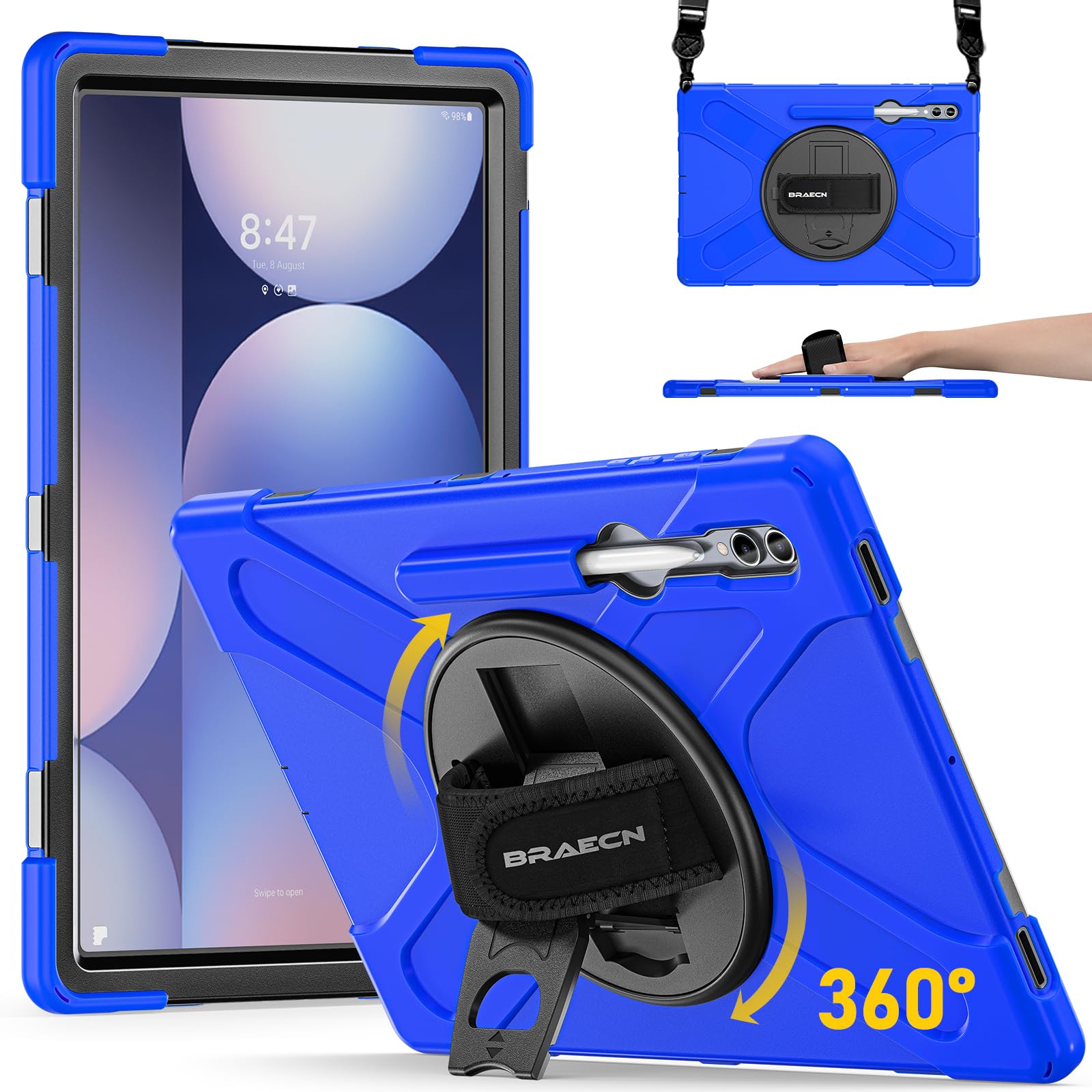 BRAECN Case for Samsung Galaxy Tab S10/ 9/8 Ultra: 14.6 inch