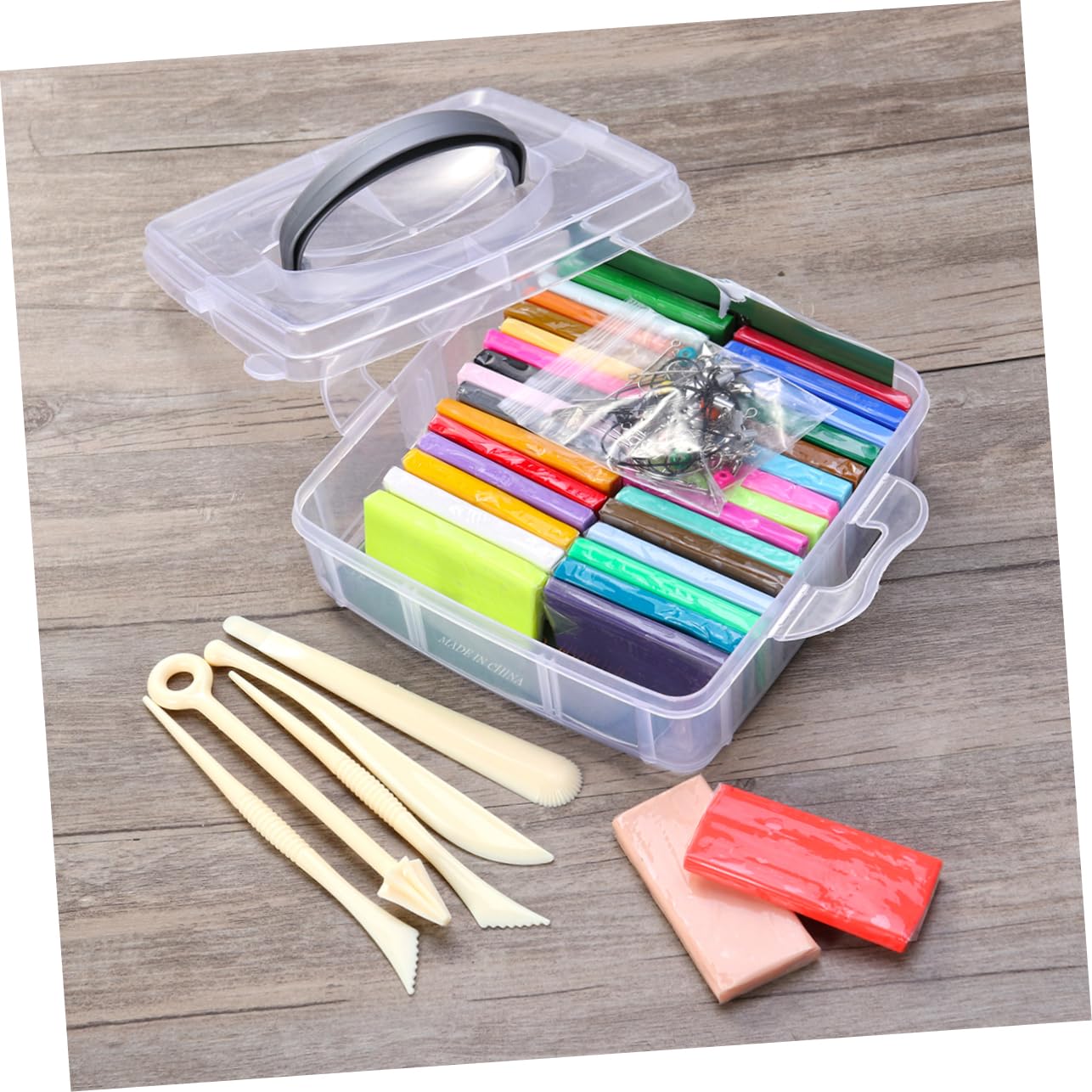 STOBOK Herramientas para Arcilla Blanda Colores Kit de Arcilla Polimérica para Hornear para Actividades de Modelado Creativo Casa