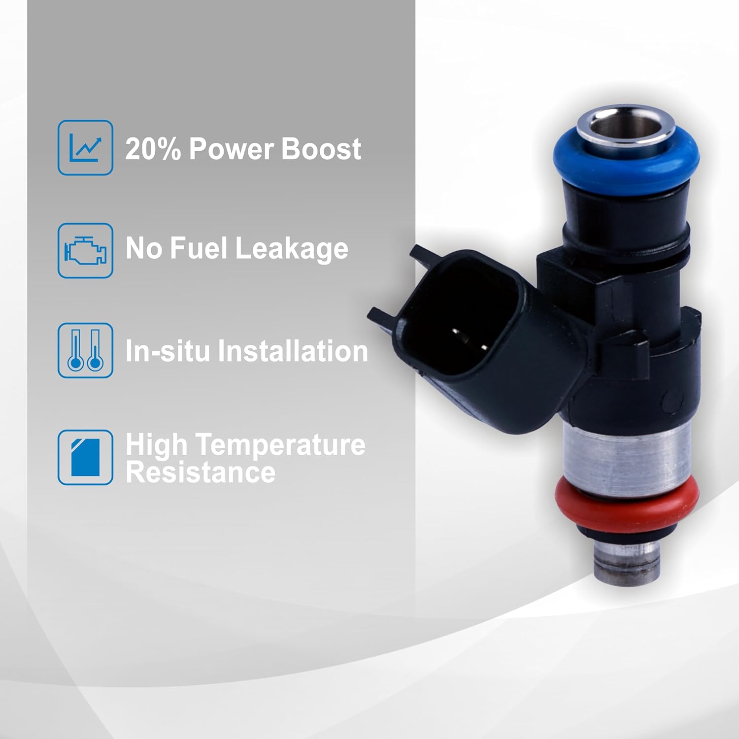 8-Pack 850cc High-Performance Fuel Injectors (80lb) - EV6/EV14, Compatible with GEN4 LS3 LS9 LSA LS7 LS4, E85 Ready, High Impedance