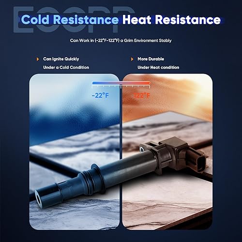 Vista 2183 de ECCPP DG500 6 bobinas de encendido con 6 bujías de iridio 3951 para Ford para Mazda para Mercury 500 Freestyle para Mariner Taurus Escape Tribute