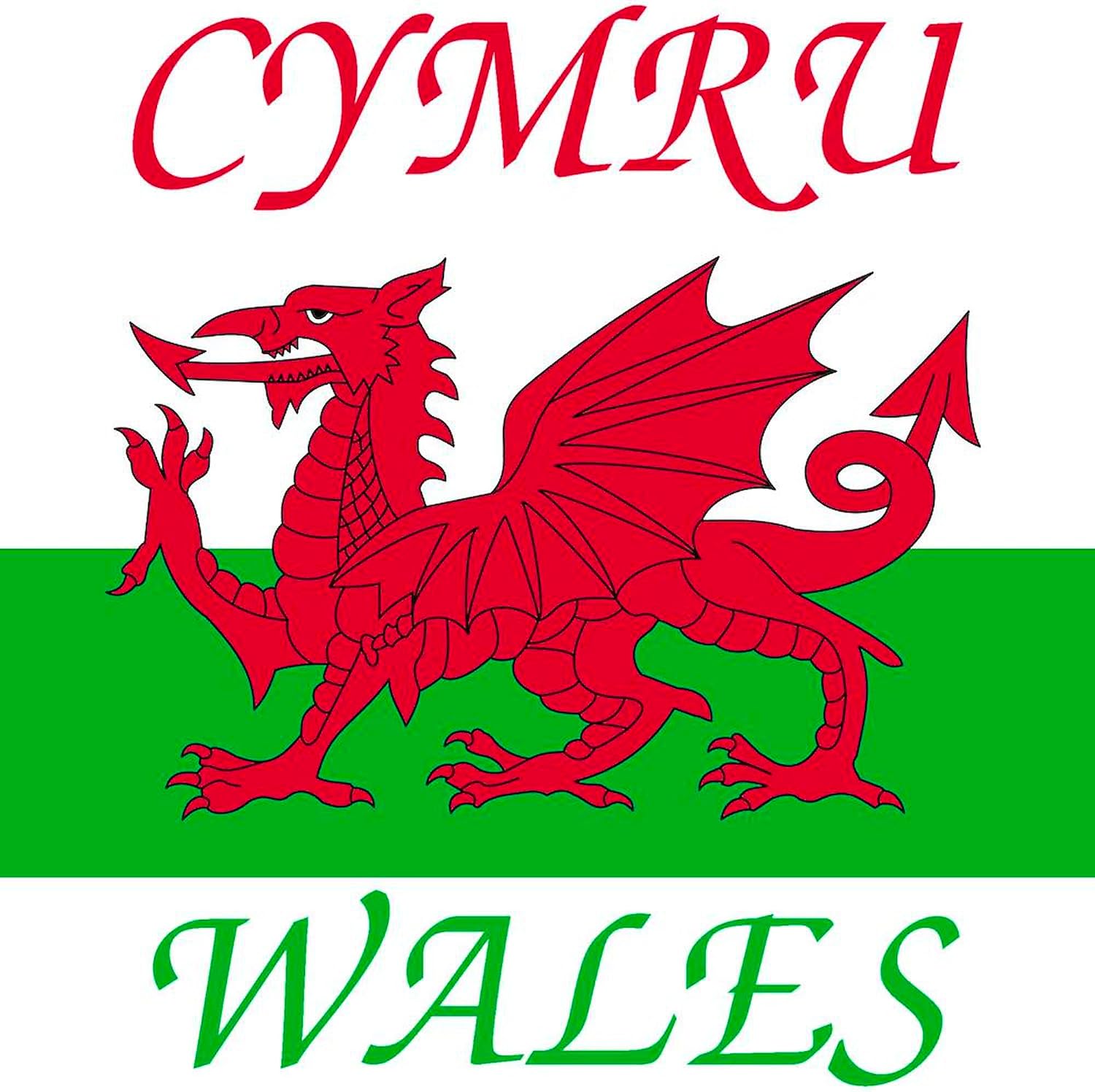 CafePress Wales Cymru Round 4" MDF Holiday Ornament