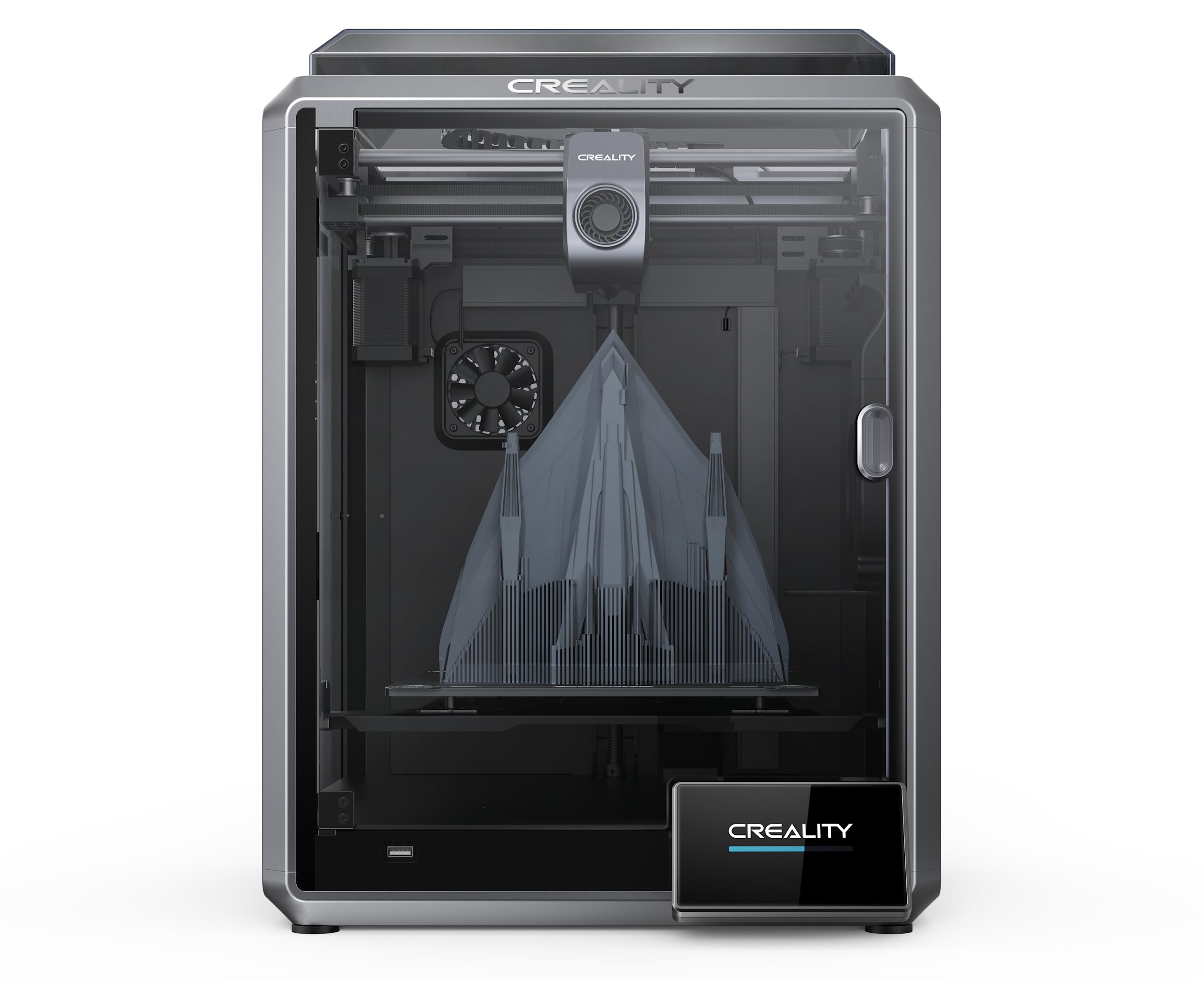 Creality 3D-Scanner Premium Version 0,05 mm Scangeschwindigkeit 10 FPS, tragbarer/automatischer 3D-Modus für 3D-Drucker, Körperscannen und Scannen von schwarzen Objekten