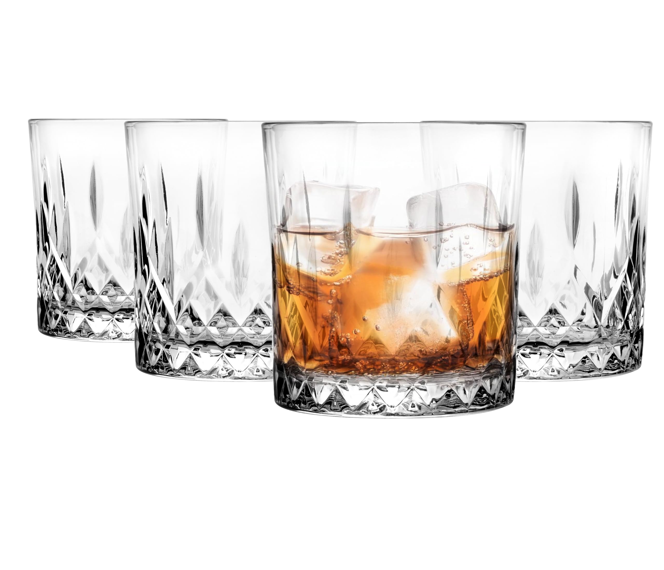 Glasmark KROSNO 1992 Whiskyglazenset Whiskyglazen 4-delig 280 ml Rum Gin Bourbon Cocktail Whiskyglas Drinkglazen Geslepen Vaatwasmachinebestendig Glasmark KROSNO 1992 Whiskyglazenset Whiskyglazen 4-delig 280 ml Rum Gin Bourbon Cocktail Whiskyglas Drinkglazen Geslepen Vaatwasmachinebestendig