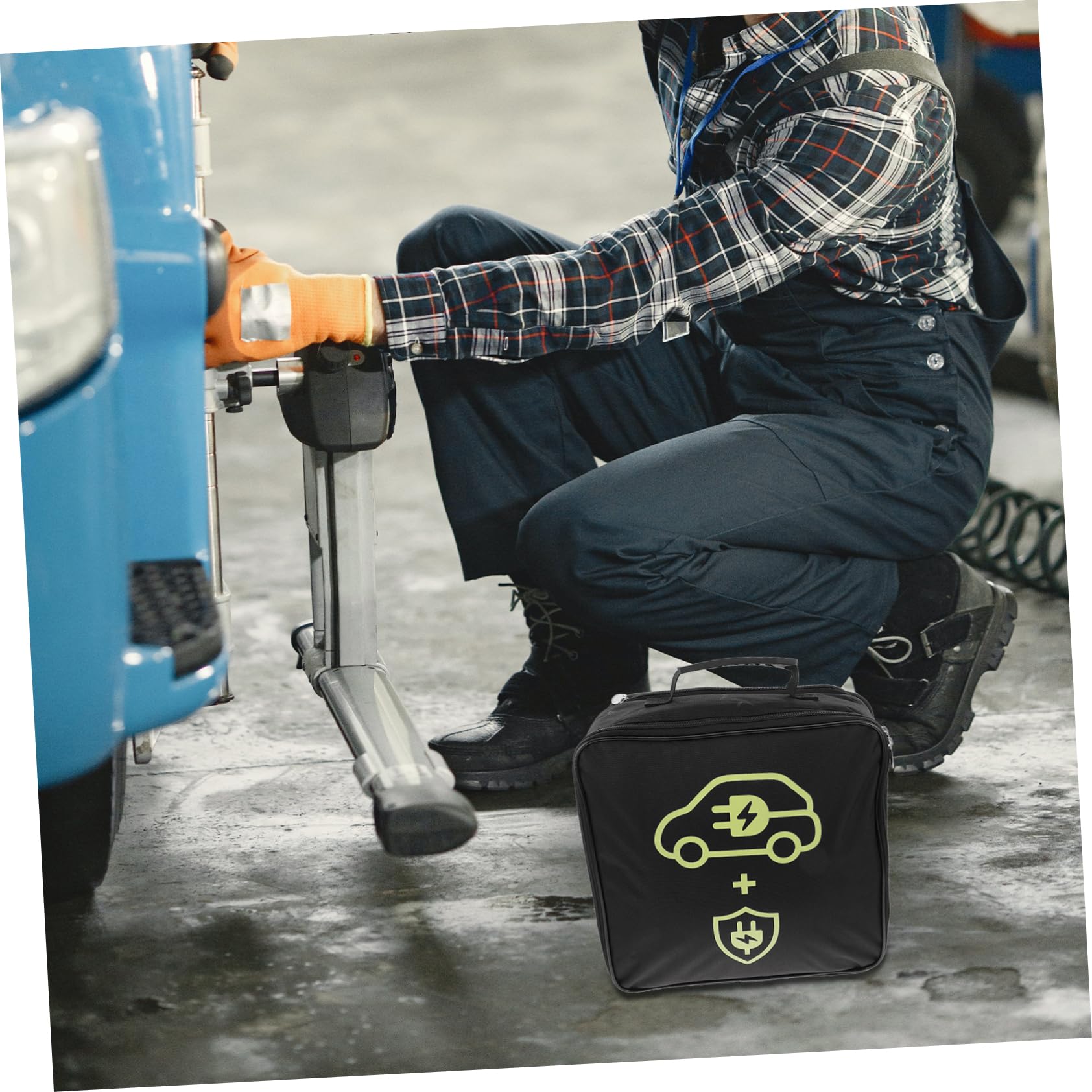 Cabilock Bolsa De Almacenamiento para De Carga Organizador De Cables para Vehículos Eléctricos para Cargadores Eléctricos Protección Maletero De Automóvil