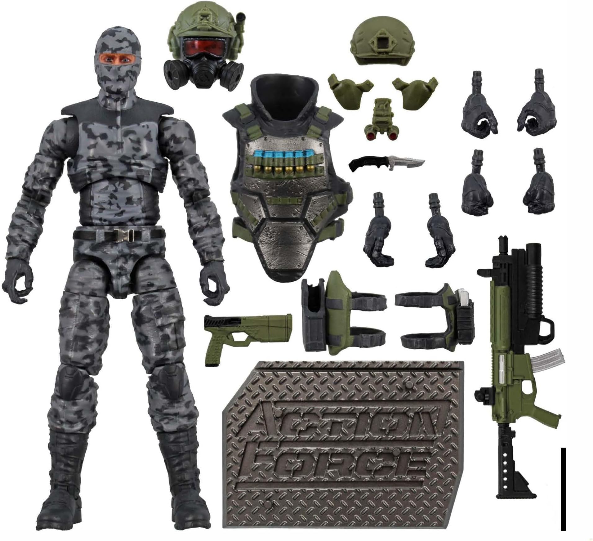 Action Force Valaverse Series 4 Urban Commando Premium 6-Inch Scale Action Figure with Multiple Accessories