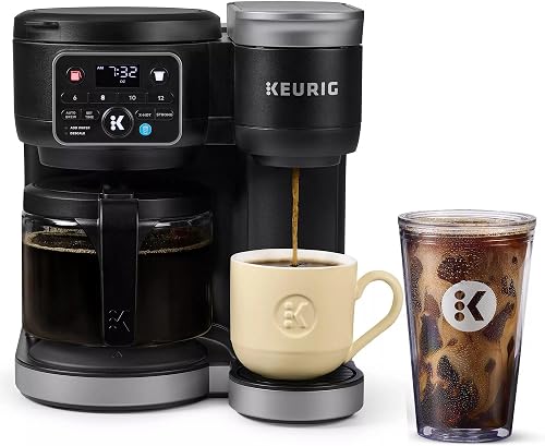 Amazon Renewed K-Duo Gen 2 single-serve brewer, Black