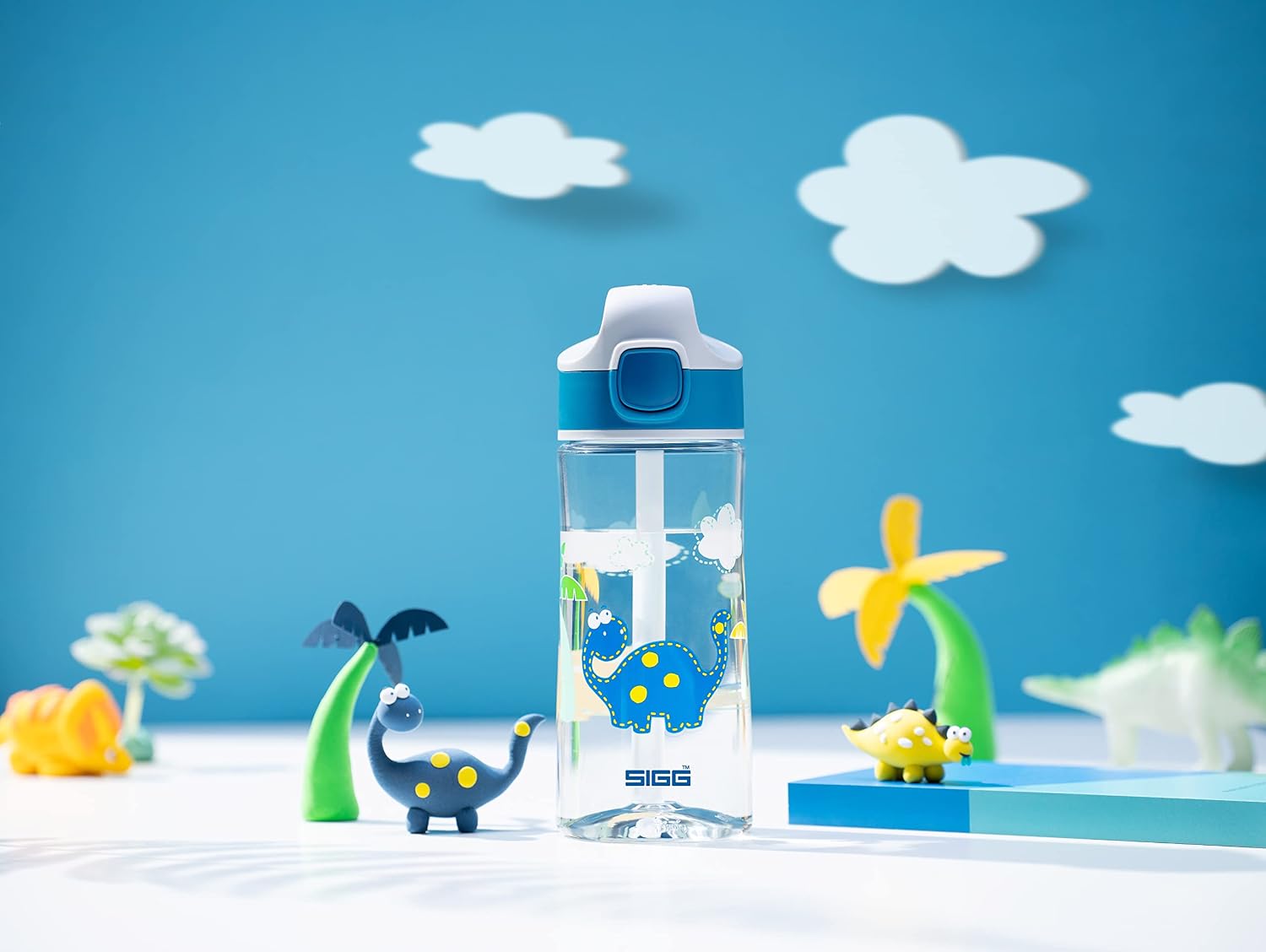 Sigg Miracle Kids Top Indigo Replacement Flask Cap, for Any Aluminium or Tritan Miracle Kids Water Bottle with Straw (0.35 L - Image 3