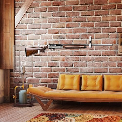 Miniatura 7 de Wall Mount Gun Rack Storage System for Rifles, Shotguns, Archery Bows - Heavy Duty Steel with Soft Padding