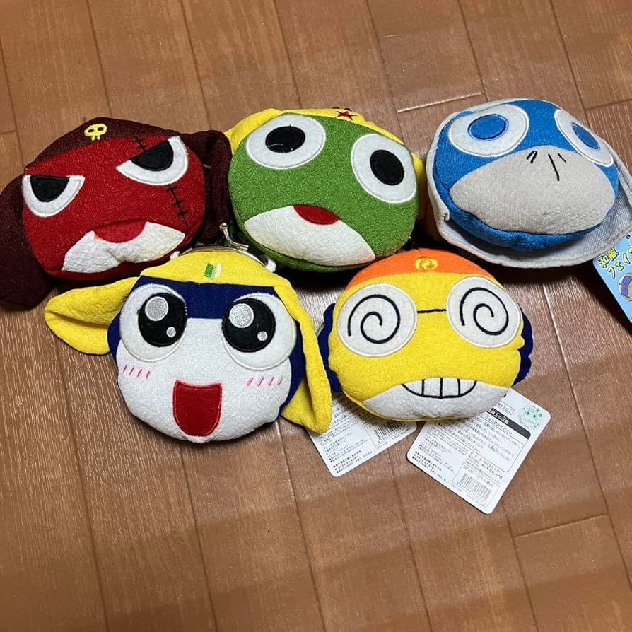 Amazon.co.jp: ケロロ軍曹 和風フェイスがまぐち 5個セット