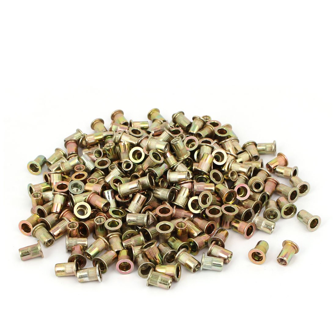 M6 x 15mm Knurled Open Ended Blind Rivet Nut Insert 500PCS (2a1e73af07f2047e2e9389f3396141f9)